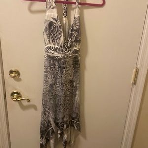 Stunning, Sexy halter dress size medium and it’s black, white and grey
